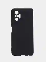 Черный чехол силиконовый Silicone Cover для Xiaomi Redmi Note 10 Pro, Сяоми Редми Нот 10 Про