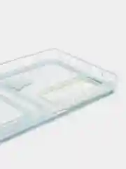 Голубой чехол Xiaomi 12 Pro (Сяоми 12 Про), прозрачный, с карманом для карты, с рисунком