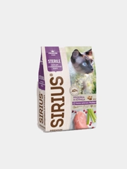 Сухой корм SIRIUS (Сириус) "Стерилайзд" для кошек, индейка и курица, 10 кг