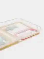 Желтый чехол Xiaomi 12, 12S, 12X, прозрачный, с карманом для карты, с рисунком