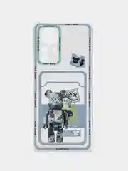 Ледяной чехол Xiaomi 12 Pro (Сяоми 12 Про), прозрачный, с карманом для карты, с рисунком