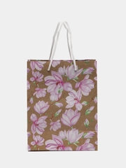 Пакет подарочный "Flowers", крафт