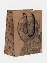 Пакет подарочный "Space Cat", крафт