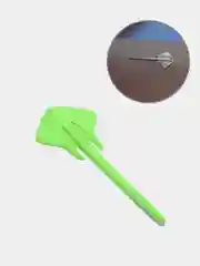 Салатовый 3d наклейка на автомобиль "Копьё"