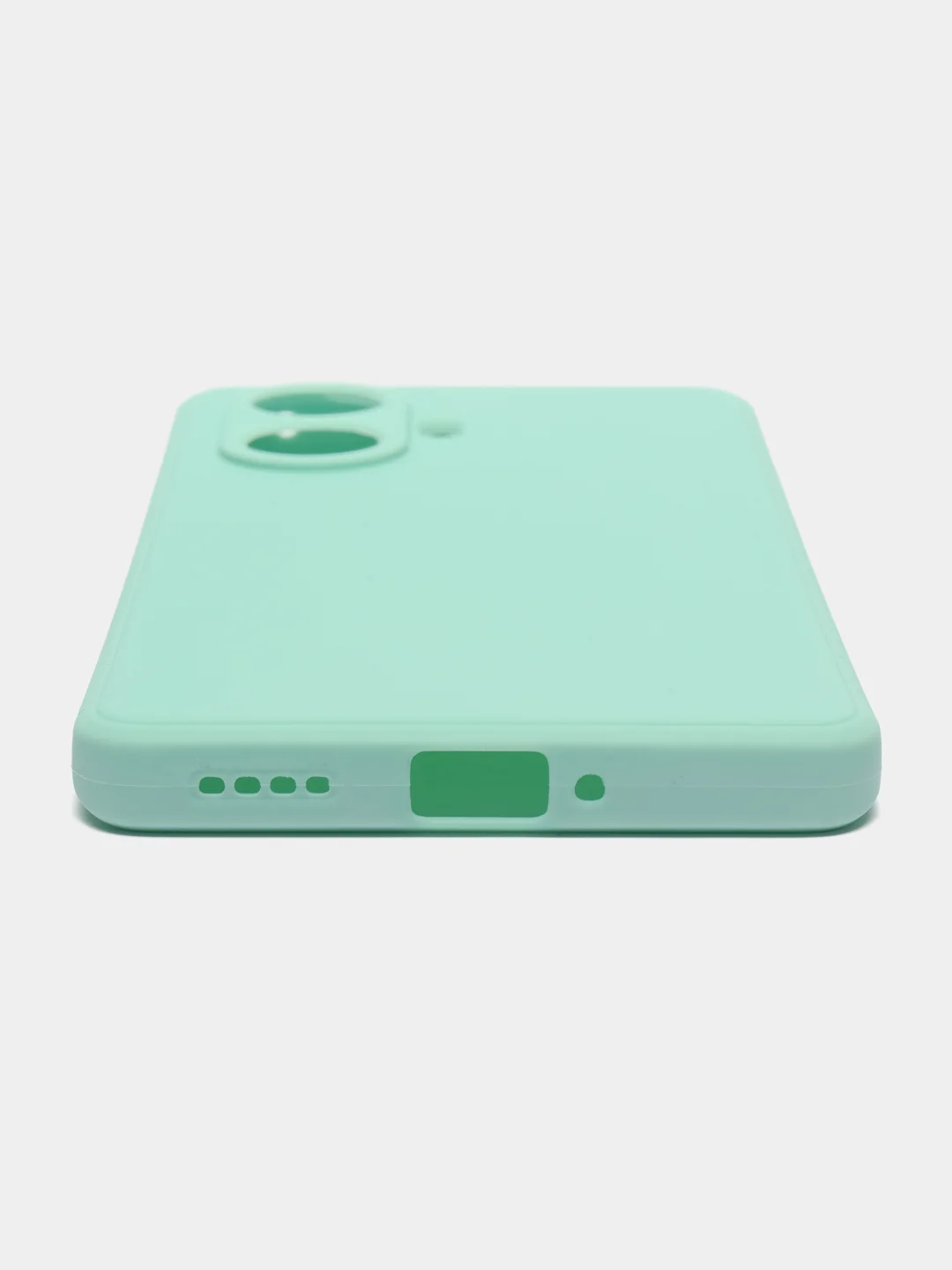 Бирюзовый чехол для Realme 10 Pro+ 5G / 10 Pro Plus 5G (Реалми 10 Про Плюс 5 Джи), прозрачный