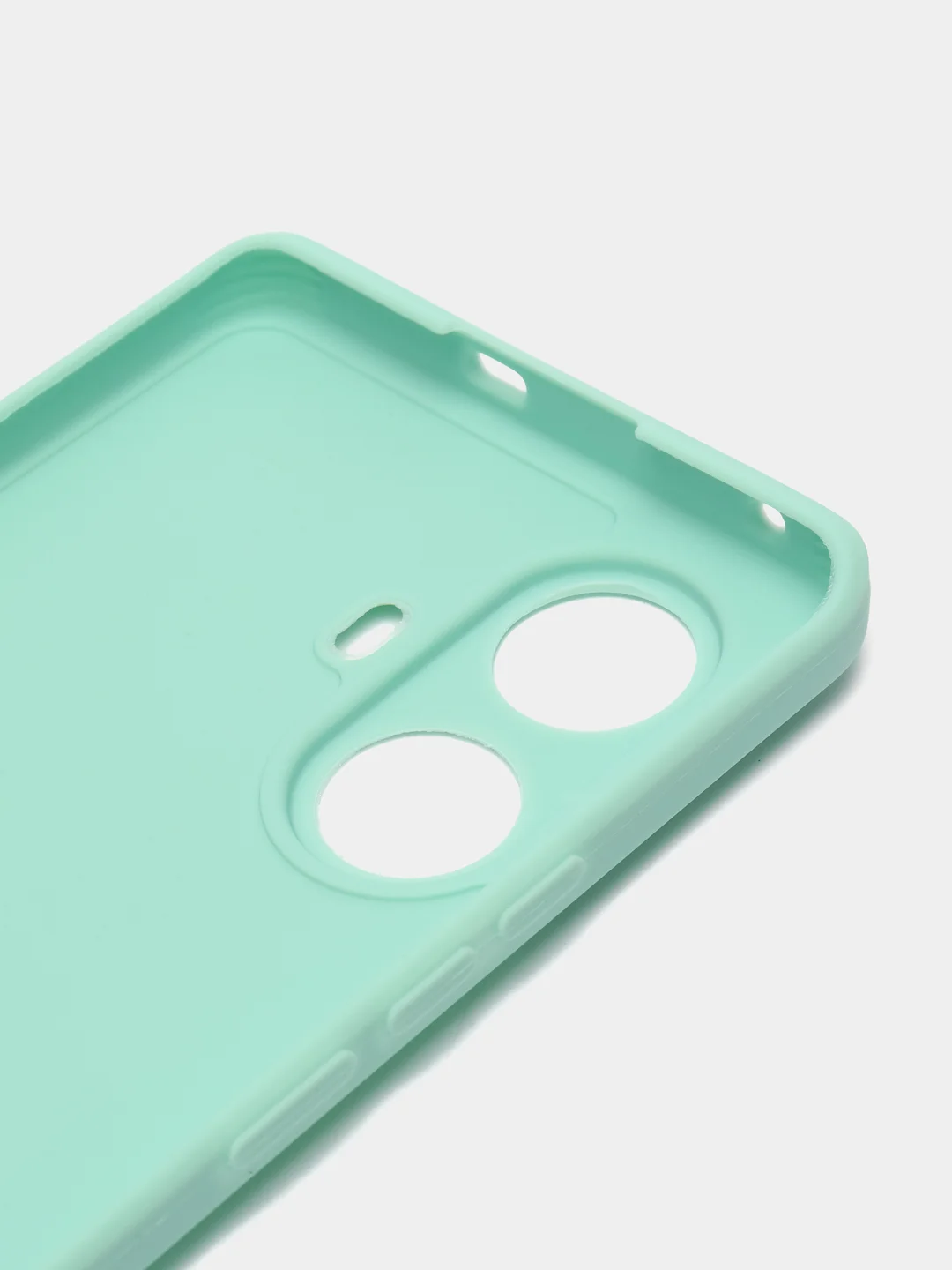 Бирюзовый чехол для Realme 10 Pro+ 5G / 10 Pro Plus 5G (Реалми 10 Про Плюс 5 Джи), прозрачный