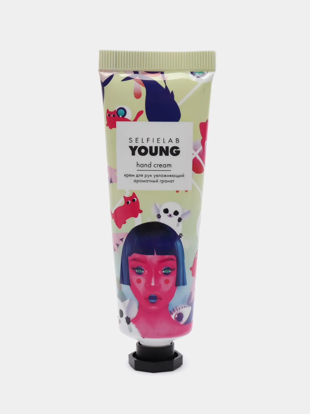 Светло-оранжевый крем для рук питательный Selfie Lab Young, 30 г