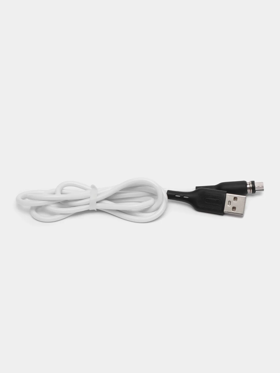 Белый кабель зарядки GFPower MAG18M Micro-USB, магнитный, 1 м, 2.4 A, Android
