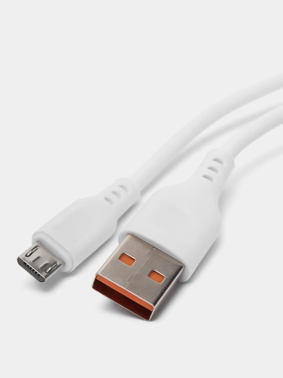 Белый кабель GFPower 23М USB на micro-USB, 2 метра, 2.1 A, ПВХ, Android