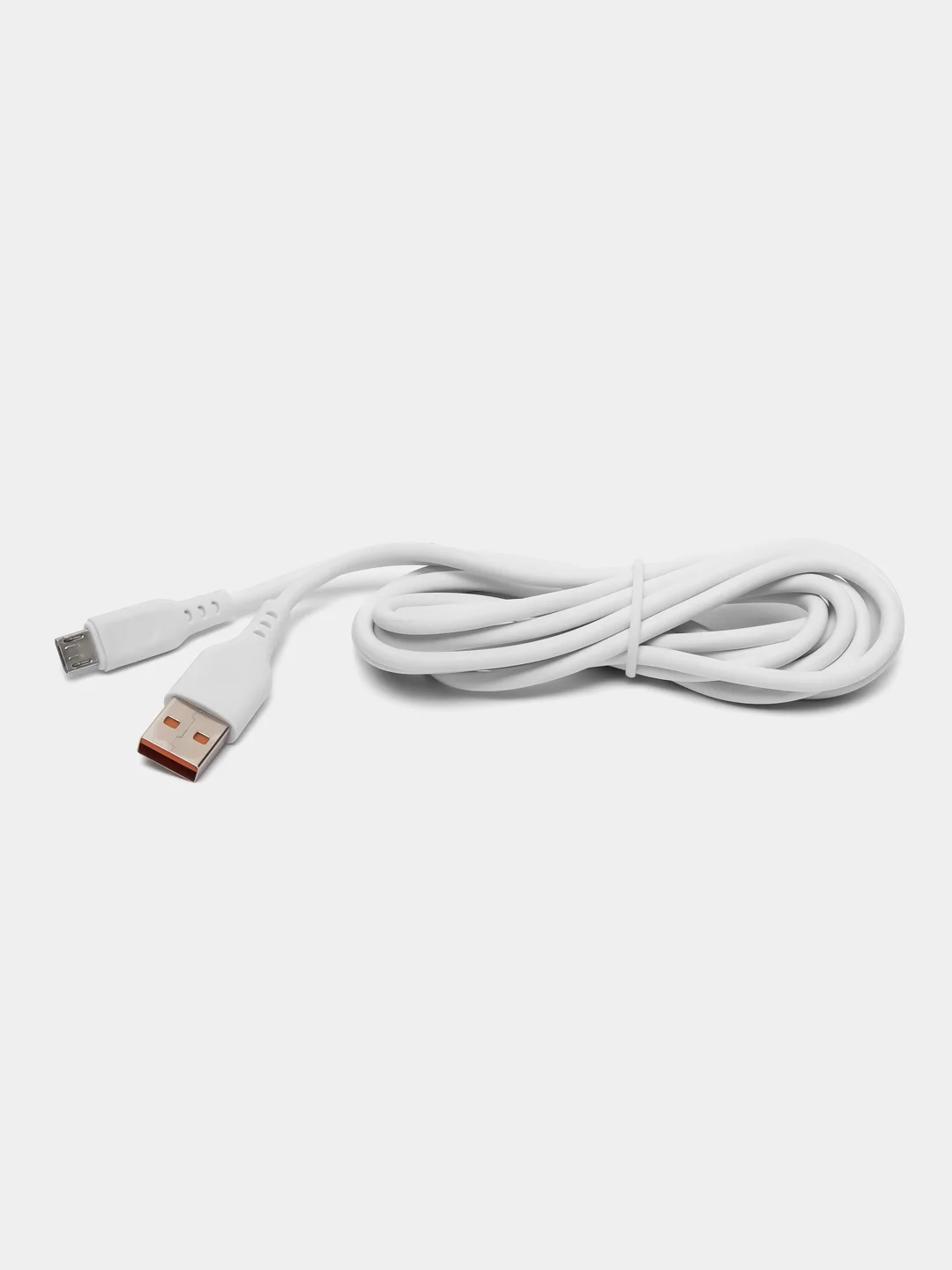 Белый кабель GFPower 23М USB на micro-USB, 2 метра, 2.1 A, ПВХ, Android