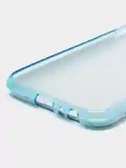 Голубой силиконовый чехол на Samsung Galaxy J4 Plus, с блестками