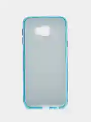 Голубой силиконовый чехол на Samsung Galaxy J4 Plus, с блестками