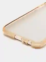 Золотой чехол силиконовый с блестками на Samsung Galaxy J6 Plus