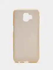 Золотой чехол силиконовый с блестками на Samsung Galaxy J6 Plus