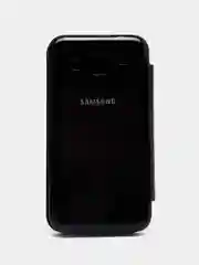 Черный чехол-книжка для Samsung Galaxy Core Prime, кожаный