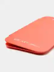 Оранжевый чехол-книжка для Samsung Galaxy Core Prime, кожаный