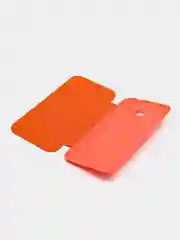 Оранжевый чехол-книжка для Samsung Galaxy Core Prime, кожаный