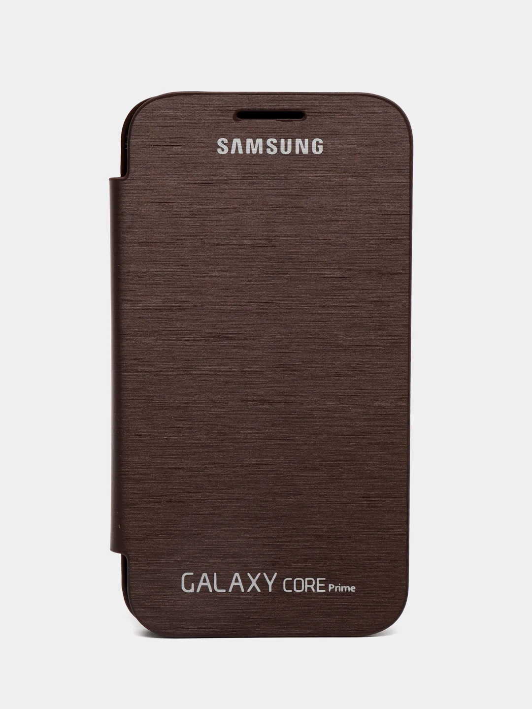 Шоколадный чехол-книжка для Samsung Galaxy Core Prime, кожаный