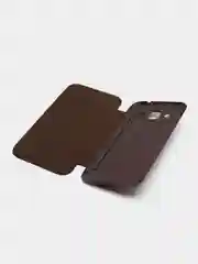 Шоколадный чехол-книжка для Samsung Galaxy Core Prime, кожаный