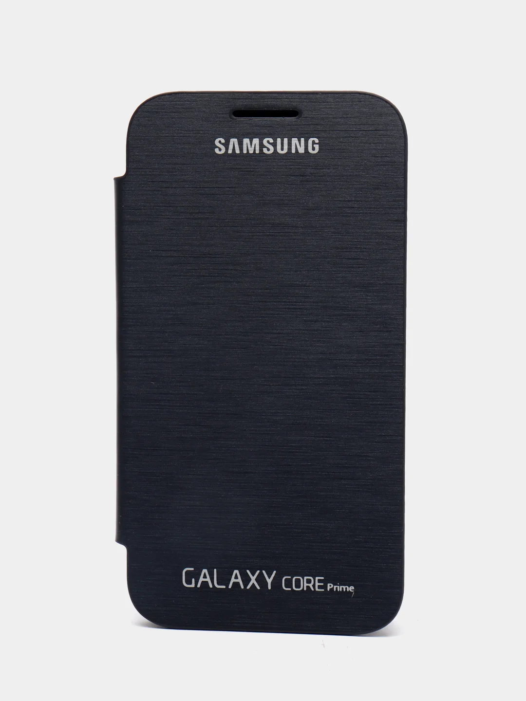 Синий меланж чехол-книжка для Samsung Galaxy Core Prime, кожаный