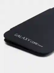 Синий меланж чехол-книжка для Samsung Galaxy Core Prime, кожаный