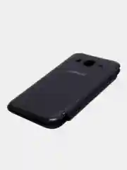Синий меланж чехол-книжка для Samsung Galaxy Core Prime, кожаный