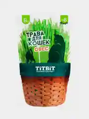 Лакомства Titbit, Трава для кошек, овес, 60 г
