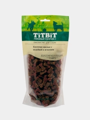 Лакомства для собак Titbit Косточки мясные, с индейкой и ягненком, 370 г