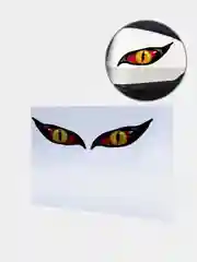 Оранжевый 3d наклейка на авто "Глаза"