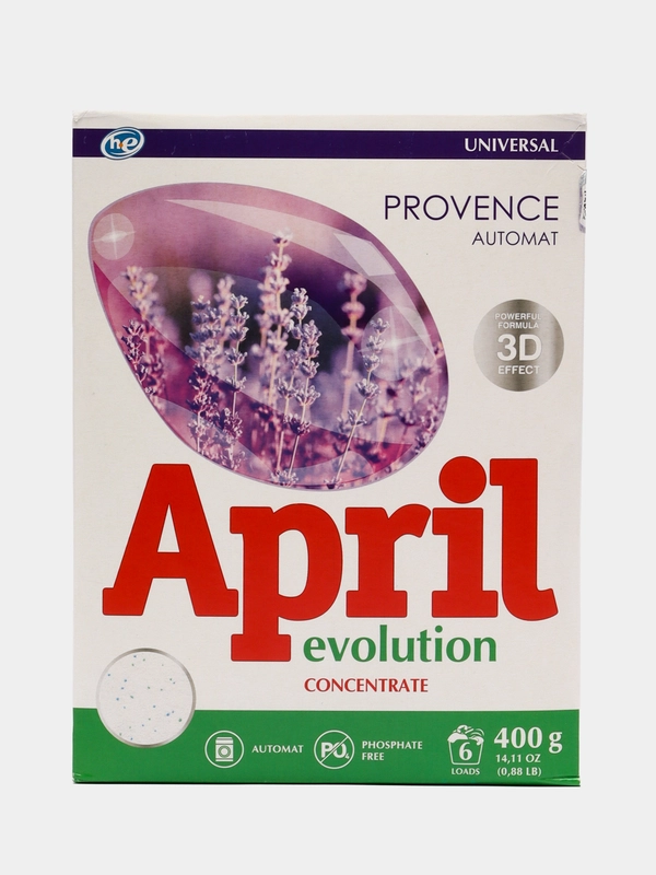 Стиральный порошок "Април" (April), универсал БЕЗ ФОСФАТОВ для белого и цветного белья