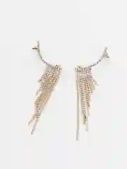 Золотой женские вечерние серьги