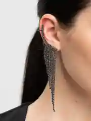 Черный женские вечерние серьги