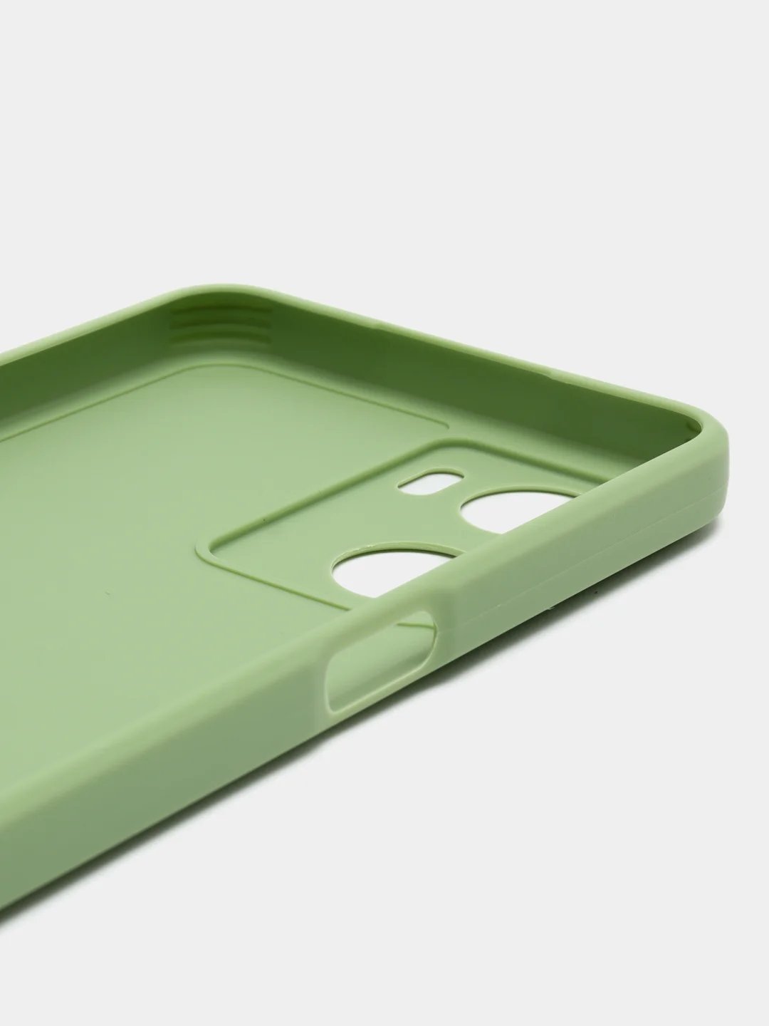 Зеленый чехол для Oppo A57S, Oppo A77 4G (Оппо А57С, А77 4Ж), силиконовый, c защитой камеры