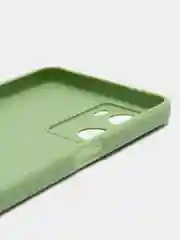 Зеленый чехол для Oppo A57S, Oppo A77 4G (Оппо А57С, А77 4Ж), силиконовый, c защитой камеры