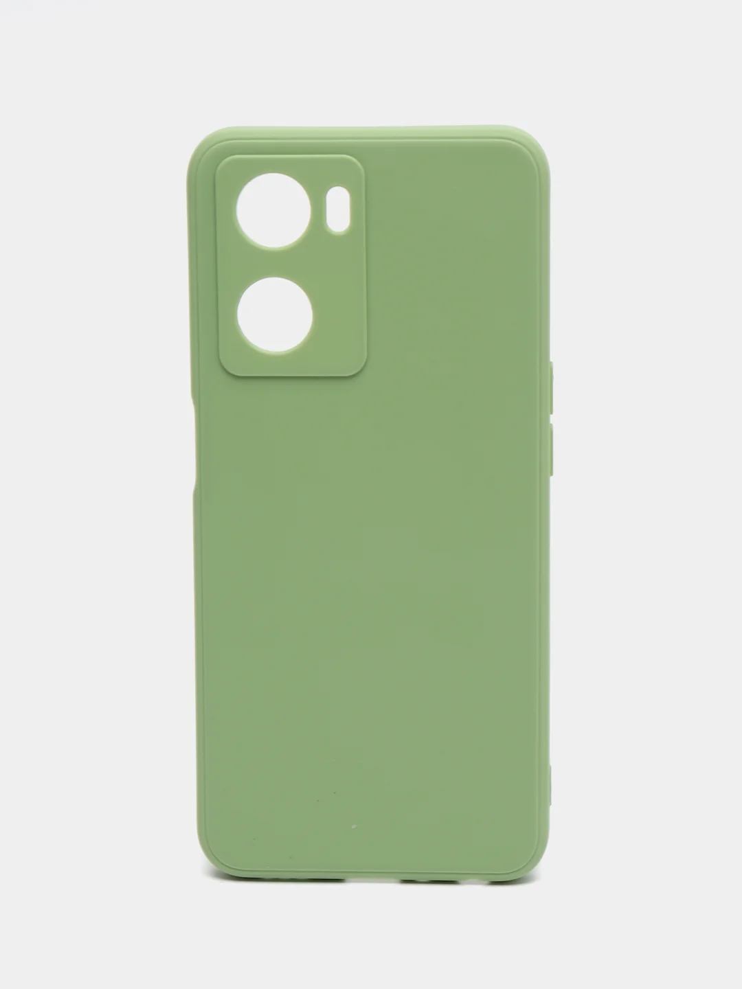 Зеленый чехол для Oppo A57S, Oppo A77 4G (Оппо А57С, А77 4Ж), силиконовый, c защитой камеры