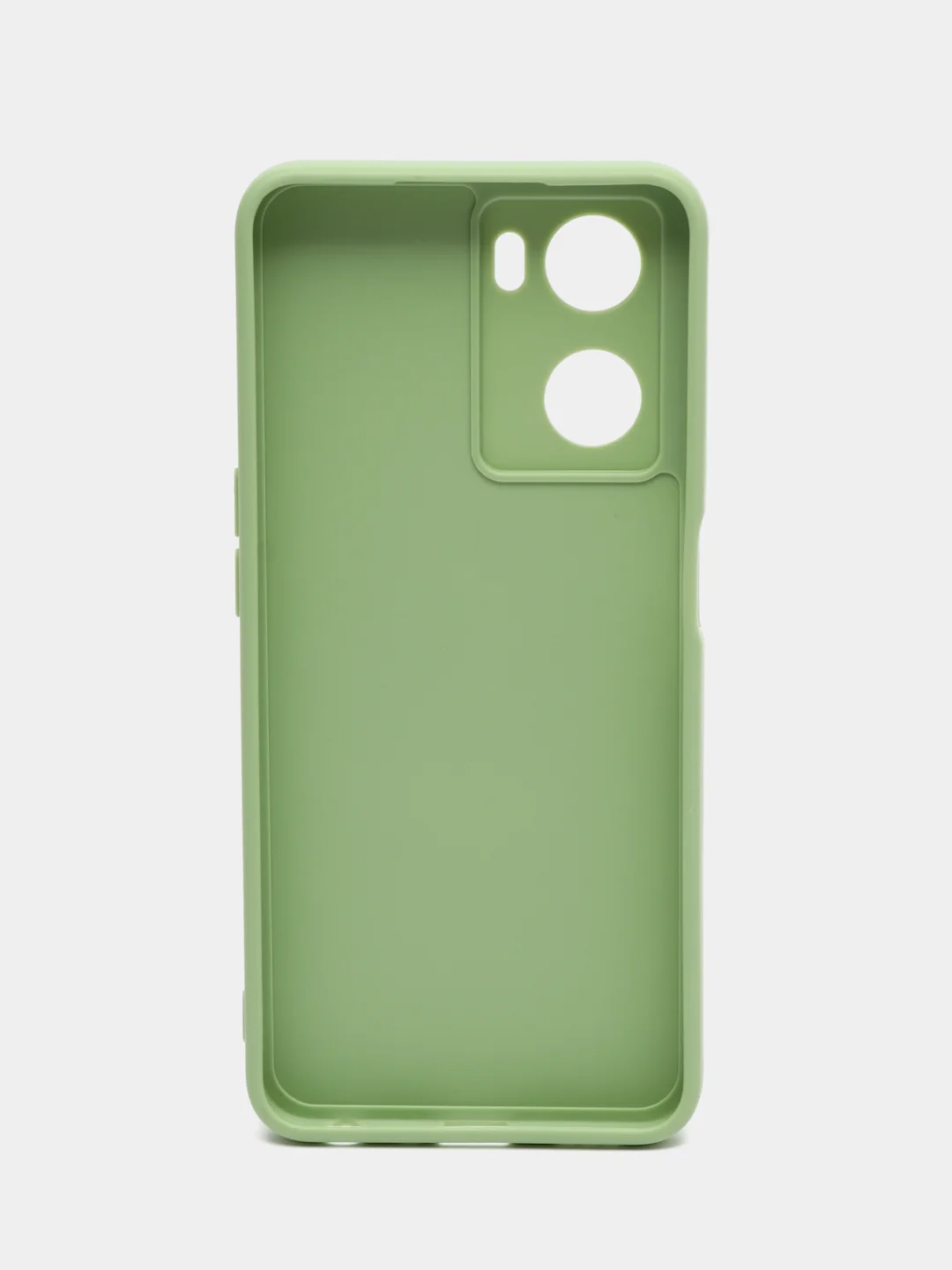 Зеленый чехол для Oppo A57S, Oppo A77 4G (Оппо А57С, А77 4Ж), силиконовый, c защитой камеры