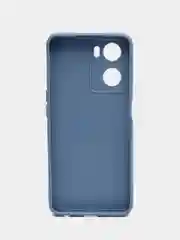 Синий меланж чехол для Oppo A57S, Oppo A77 4G (Оппо А57С, А77 4Ж), силиконовый, c защитой камеры