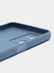 Синий меланж чехол для Oppo A57S, Oppo A77 4G (Оппо А57С, А77 4Ж), силиконовый, c защитой камеры