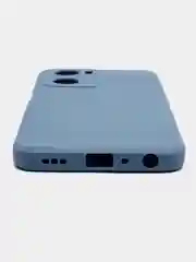 Синий меланж чехол для Oppo A57S, Oppo A77 4G (Оппо А57С, А77 4Ж), силиконовый, c защитой камеры
