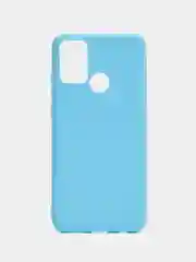 Голубой чехол силиконовый Huawei Honor 9A (Хуавей Хонор 9А), цветной, матовый