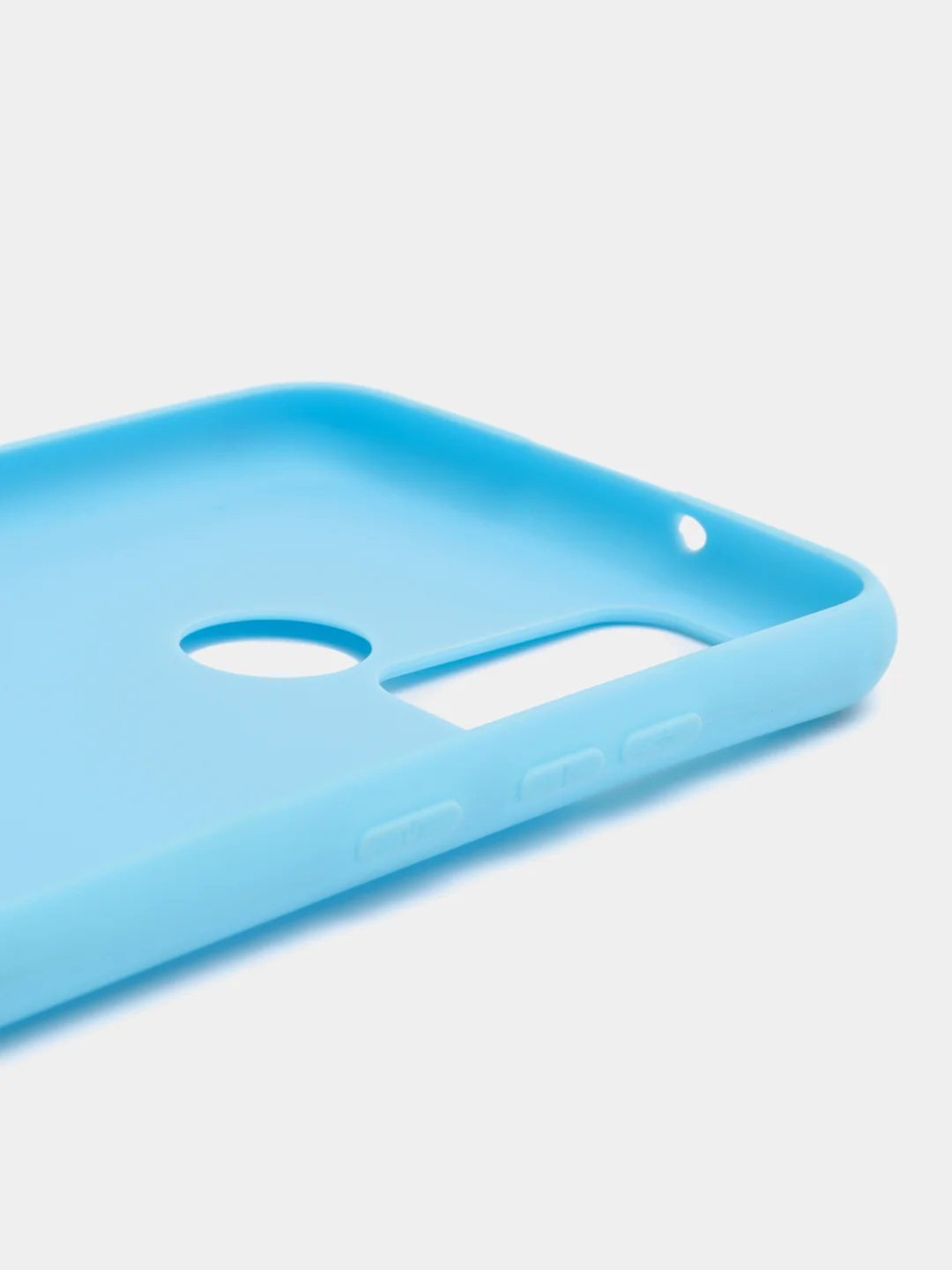 Голубой чехол силиконовый Huawei Honor 9A (Хуавей Хонор 9А), цветной, матовый