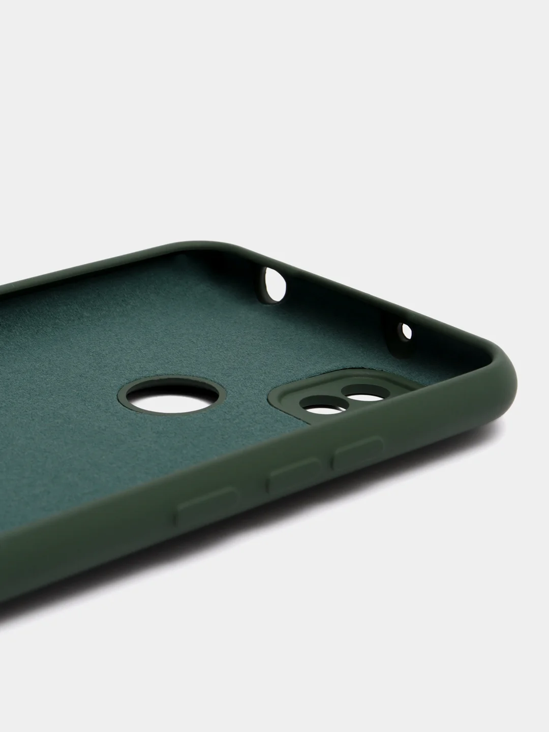 Зелёный хаки чехол Silicone Cove Xiaomi Redmi 9C, Redmi 9C NFC, Redmi 10A силиконовый, с закрытым низом
