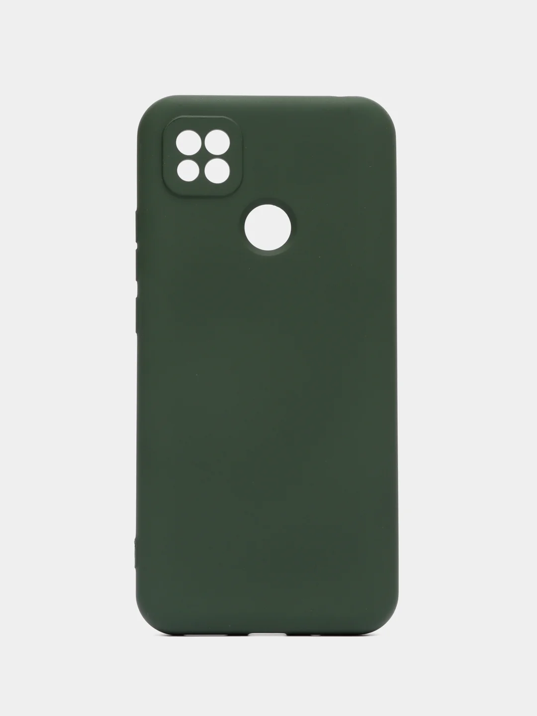Зелёный хаки чехол Silicone Cove Xiaomi Redmi 9C, Redmi 9C NFC, Redmi 10A силиконовый, с закрытым низом