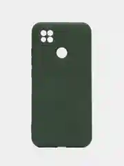 Зелёный хаки чехол Silicone Cove Xiaomi Redmi 9C, Redmi 9C NFC, Redmi 10A силиконовый, с закрытым низом
