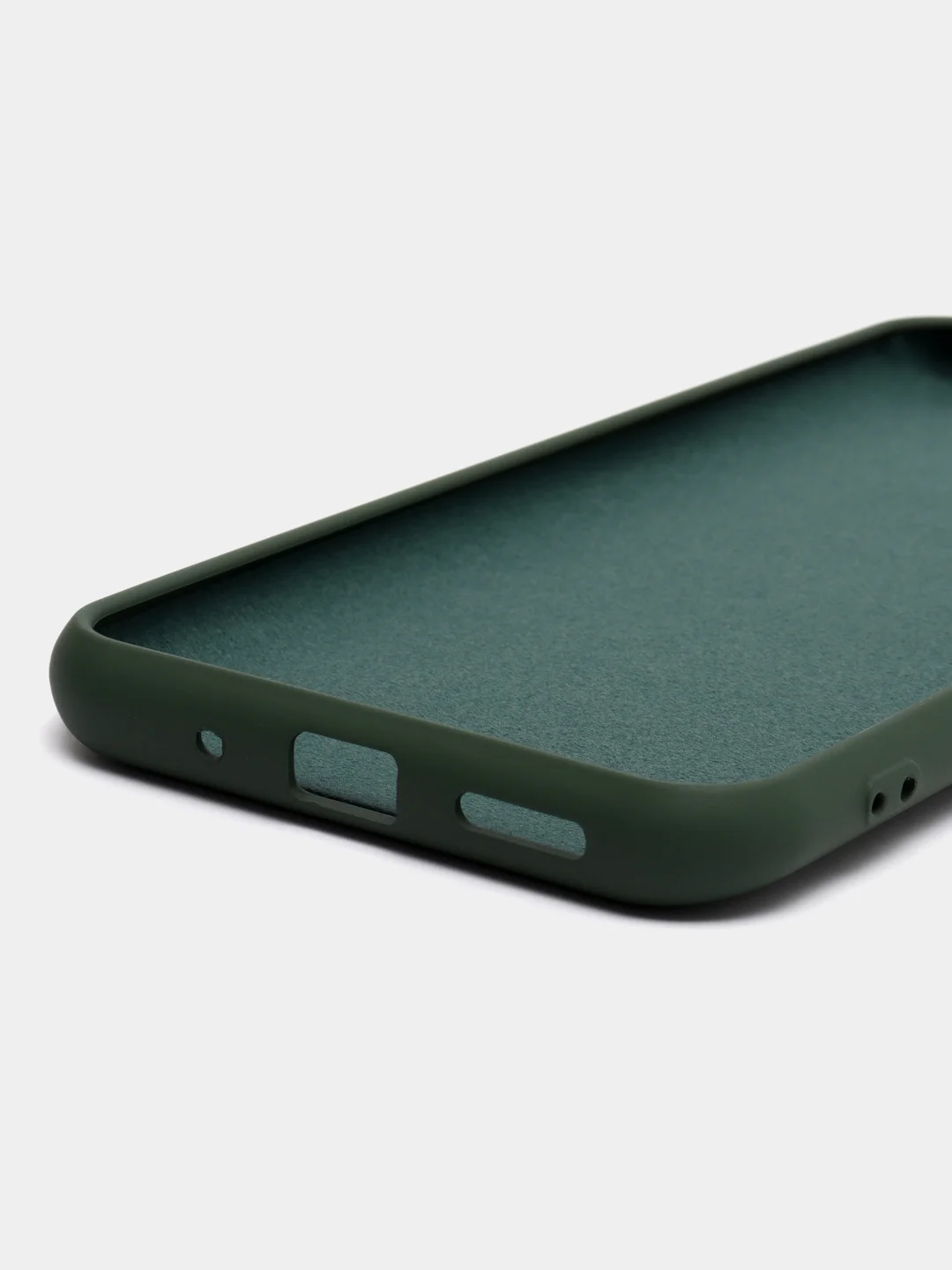 Зелёный хаки чехол Silicone Cove Xiaomi Redmi 9C, Redmi 9C NFC, Redmi 10A силиконовый, с закрытым низом