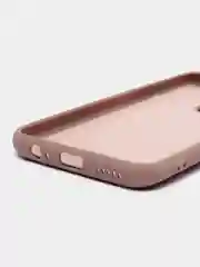 Пудровый чехол Xiaomi Redmi Note 9, Редми Нот 9 силиконовый, с закрытым низом и бархатом внутри