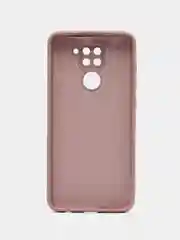 Пудровый чехол Xiaomi Redmi Note 9, Редми Нот 9 силиконовый, с закрытым низом и бархатом внутри