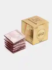 Золотой презервативы Olo, ультратонкие со смазкой интимной для чувственного секса, 10 штук