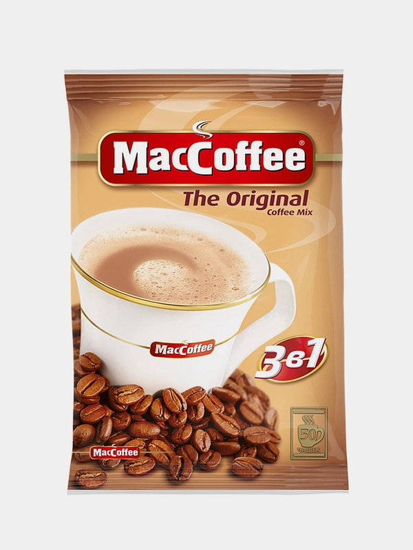Кофейный напиток MacCoffee Original 3в1 растворимый 50шт х 20г