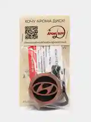 Бордовый ароматизатор воздуха "Диск" для автомобиля, деревянный, подвесной
